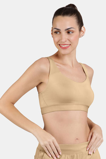 Amante Seamless Non Padded Sports Bra - Irish Cream — image 2